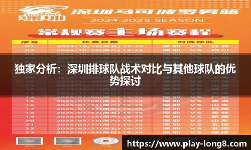 独家分析：深圳排球队战术对比与其他球队的优势探讨